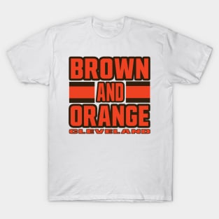 Cleveland LYFE Brown and Orange True Football Colors T-Shirt